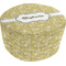 Happy New Year Round Pouf Ottoman (Bottom)