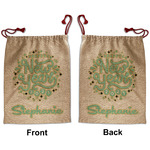 Happy New Year Santa Sack - Front & Back (Personalized)