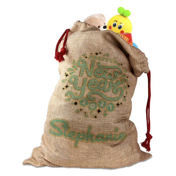 Custom Happy New Year Santa Sack (Personalized)