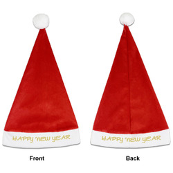 Happy New Year Santa Hat - Front & Back (Personalized)