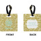 Happy New Year Square Luggage Tag (Front + Back)