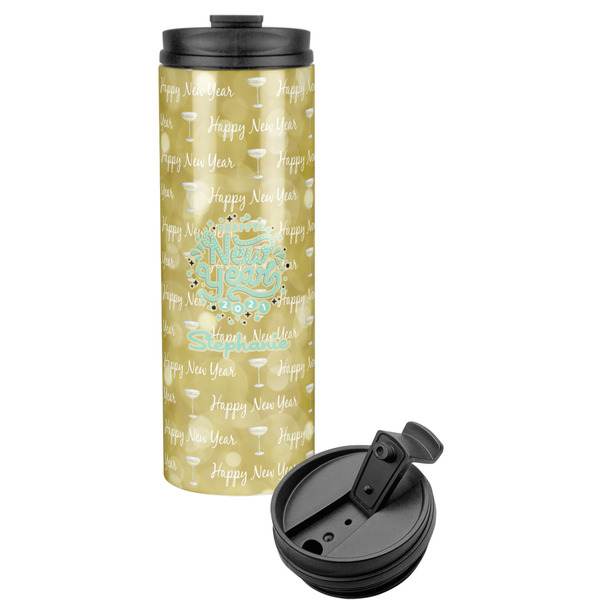 Custom Happy New Year Stainless Steel Skinny Tumbler - 16 oz (Personalized)