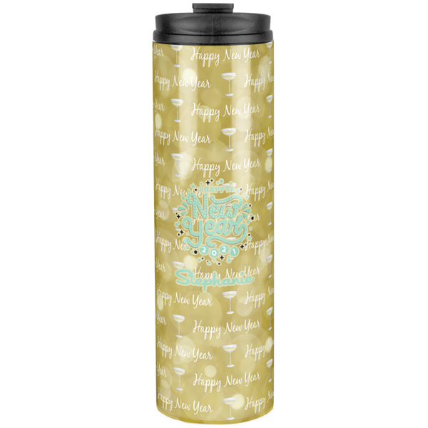 Custom Happy New Year Stainless Steel Skinny Tumbler - 20 oz (Personalized)