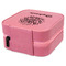 Happy New Year Travel Jewelry Boxes - Leather - Pink - View from Rear