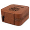 Happy New Year Travel Jewelry Boxes - Leatherette - Rawhide - View from Rear