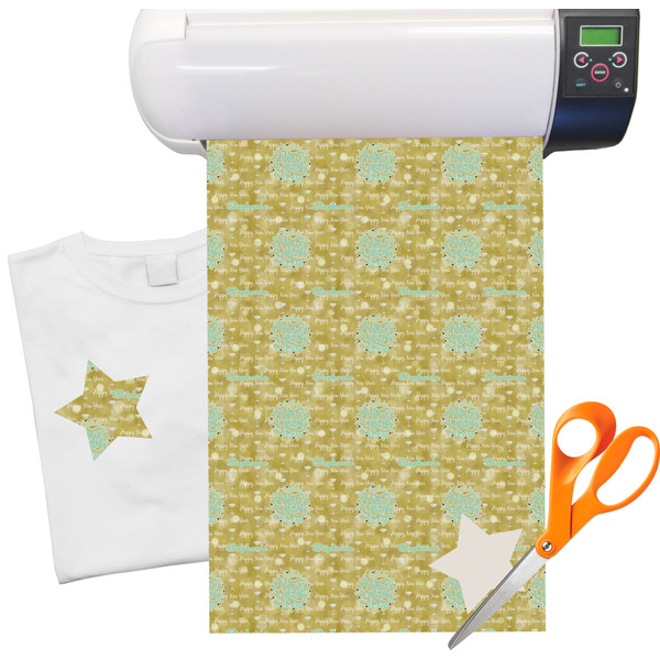 Custom Happy New Year Heat Transfer Vinyl Sheet (12"x18")