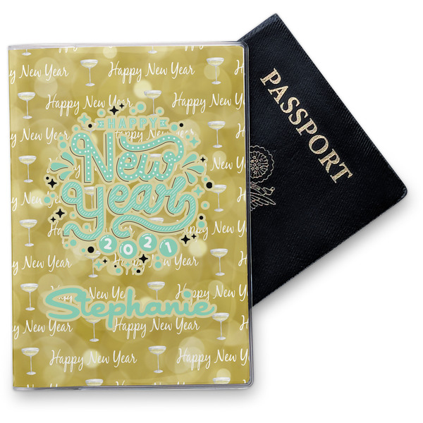 Custom Happy New Year Vinyl Passport Holder w/ Name or Text