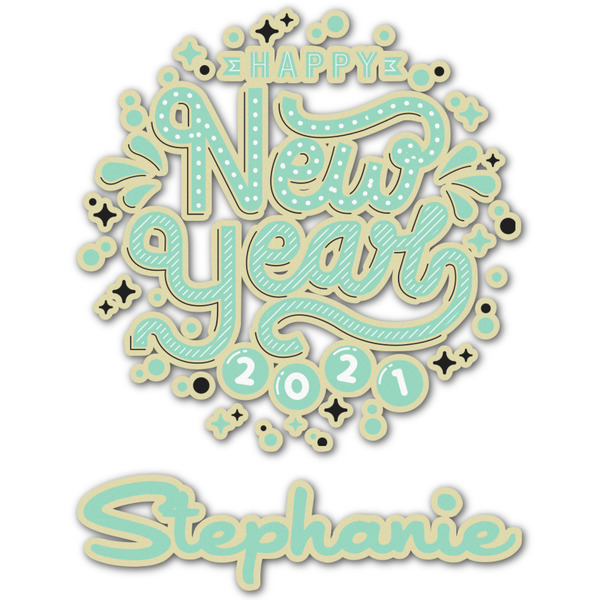 Custom Happy New Year Graphic Decal - Medium (Personalized)