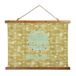 Happy New Year Wall Hanging Tapestry - Wide (Personalized)