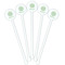 Happy New Year White Plastic 5.5" Stir Stick - Fan View