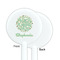 Happy New Year White Plastic 5.5" Stir Stick - Single Sided - Round - Front & Back