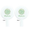 Happy New Year White Plastic 7" Stir Stick - Double Sided - Round - Front & Back