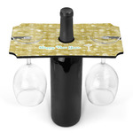 Happy New Year Wine Bottle & Glass Holder (Personalized)