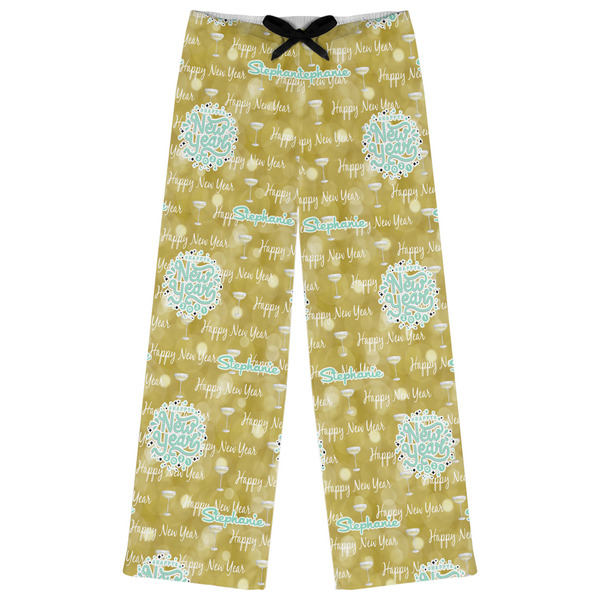 Custom Happy New Year Womens Pajama Pants - XS (Personalized)