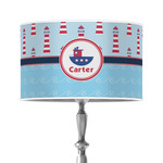 Light House & Waves 12" Drum Lamp Shade - Poly-film (Personalized)