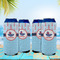 Light House & Waves 16oz Can Sleeve - Set of 4 - LIFESTYLE