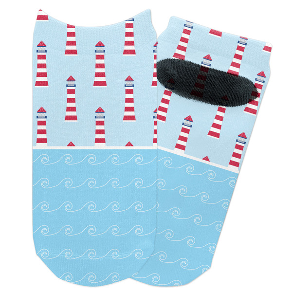 Custom Light House & Waves Adult Ankle Socks