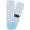 Light House & Waves Adult Crew Socks - Single Pair - Front and Back