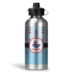 Light House & Waves Water Bottle - Aluminum - 20 oz (Personalized)