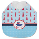 Light House & Waves Jersey Knit Baby Bib w/ Name or Text