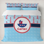 Light House & Waves Duvet Cover Set - King (Personalized)