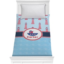 Light House & Waves Comforter - Twin XL (Personalized)