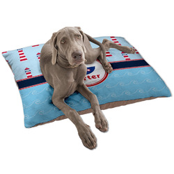 Light House & Waves Dog Bed - Large w/ Name or Text