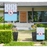 Light House & Waves Large Garden Flag - Single Sided (Personalized)