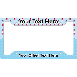 Light House & Waves License Plate Frame - Style A (Personalized)