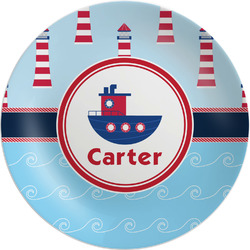 Light House & Waves Melamine Salad Plate - 8" (Personalized)