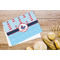 Light House & Waves Microfiber Kitchen Towel - LIFESTYLE