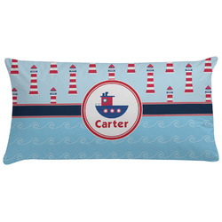 Light House & Waves Pillow Case - King (Personalized)