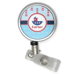 Light House & Waves Retractable Badge Reel (Personalized)