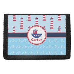 Light House & Waves Trifold Wallet (Personalized)