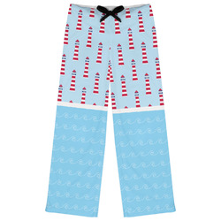 Light House & Waves Womens Pajama Pants - S