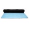 Light House & Waves Yoga Mat Rolled up Black Rubber Backing