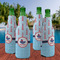 Light House & Waves Zipper Bottle Cooler - Set of 4 - LIFESTYLE