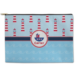 Light House & Waves Zipper Pouch (Personalized)