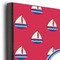 Sail Boats & Stripes 11x14 Wood Print - Closeup