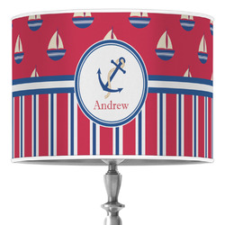 Sail Boats & Stripes Drum Lamp Shade (Personalized)