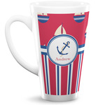 Sail Boats & Stripes Latte Mug (Personalized)