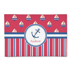 Sail Boats & Stripes 2' x 3' Indoor Area Rug (Personalized)