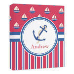 Sail Boats & Stripes Canvas Print - 20x24 (Personalized)