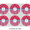 Sail Boats & Stripes 3" Multipurpose Round Labels - Sheet