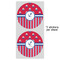 Sail Boats & Stripes 5" Multipurpose Round Label - Sheet