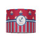 Sail Boats & Stripes 8" Drum Lampshade - FRONT (Fabric)