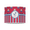 Sail Boats & Stripes 8" Drum Lampshade - FRONT (Poly Film)