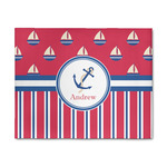 Sail Boats & Stripes 8' x 10' Patio Rug (Personalized)