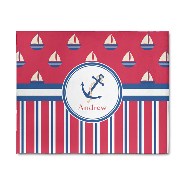 Custom Sail Boats & Stripes 8' x 10' Patio Rug (Personalized)