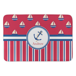 Sail Boats & Stripes Anti-Fatigue Kitchen Mat (Personalized)